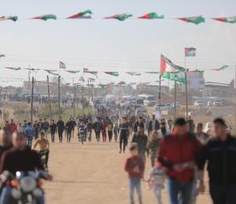 مسيرات العودة مخيم ملكة شرق مدينة غزة ‫(1)‬ ‫‬.JPG