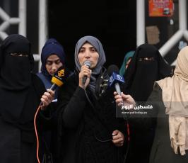 وقفة للعمل النسائي لحركة الجهاد بغزة تضامناً مع الأسيرات في سجون الاحتلال (2).JPG