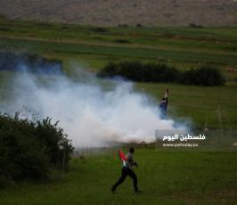جيش الاحتلال يقمع فعالية زراعة اشجار في سهل البقيعة شرق عاطوف بالاغوار الشمالية (7).jpg