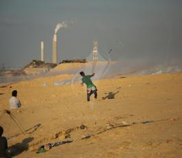 مواجهات  زيكيم شمال قطاع غزة (9).JPG