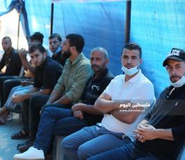 خيمة الاعتصام مع الاسير ماهر الاخرس (9).JPG