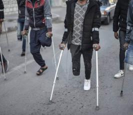 وقفة لمصابى مسيرات العودة ‫(41878017)‬ ‫‬.jpeg