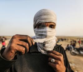 وجوه الشباب الفلسطيني الغاضب في مسيرة العودة الكبرى ‫(42992140)‬ ‫‬.JPG