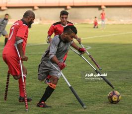 كرة قدم لاشخاص ذوي الاعاقة مبتوري الأطراف في قطاع غزة ‫(39256586)‬ ‫‬.JPG