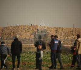 مسيرة العودة في منطقة ملكة شرق مدينة غزة ‫(1)‬.JPG