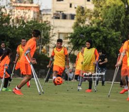 دوري كرة القدم بين أشبال وزهرات مبتوري الأقدام في غزة برعاية الصليب الأحمر  (13).JPG