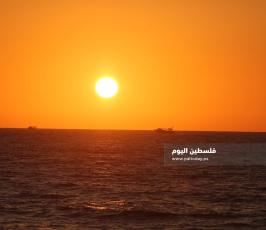 ‏‏‏‏منظر خلاب مع غروب الشمس غرب غزة  (4).JPG