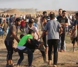 مسيرة العودة على حدود القطاع بعد مرور 100 يوم على المسيرة  (16).JPG