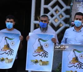 الجهاد تنظم فعاليات رمزية في قطاع غزة بذكرى انطلاقتها 33 (4).JPG