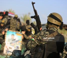 سرايا القدس عرض عسكرى فى الذكرى السنوية الاولى لاستشهاد القائد بهاء ابو العطا (3).JPG
