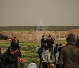 مسيرة العودة في منطقة ملكة شرق مدينة غزة ‫(43844120)‬ ‫‬.JPG