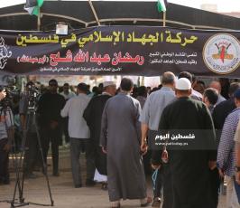 عشائر وأعيان قطاع غزة تؤم بيت عزاء الراحل القائد د. رمضان شلّح (4).JPG