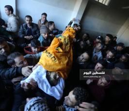 جنازة الشهيد الفتى علاء هاني حمادة العباسي 15 عاماً متأثر باصابته السابقة في مسيرات العودة جنوب قطاع غزة (9).jpg