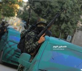 سرايا القدس عرض عسكرى فى الذكرى السنوية الاولى لاستشهاد القائد بهاء ابو العطا (34).JPG
