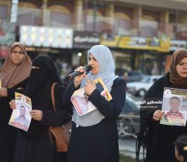 العمل النسائي للجهاد تنظم وقفة تضامنية مع الأسير المريض سامي أبو دياك (3).jpg