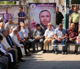 حفل تابين الشهيد الاسير بسام السايح بغزة ‫(34669068)‬ ‫‬.JPG
