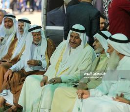 عشائر وأعيان قطاع غزة تؤم بيت عزاء الراحل القائد د. رمضان شلّح (10).JPG