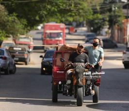 مدينة غزة بعد تخفيف الإجراءات الحكومية (4).JPG