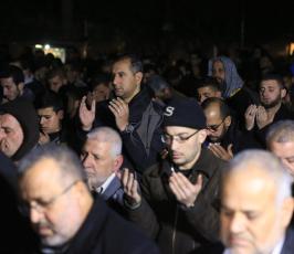 صلاةالعشاء في الساحات العامة بدعوة من الجهاد الإسلامي نصرة للقدس (20)