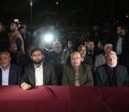 مهرجان تابين الشهيد مازن فقهاء بساحة الكتيبة بغزة ‫(1)‬