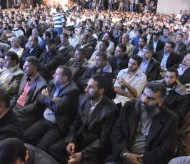 حضور جماهيري كبير لكلمة الامين العام للجهاد في ذكرى انتصار المقاومة