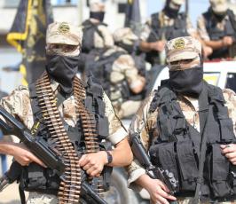 العرض العسكري لسرايا القدس في ذكرى حرب السماء الزرقاء