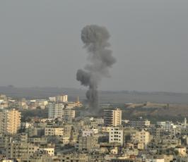 شاهد ماذا يحدث بسماء وأرض غزة