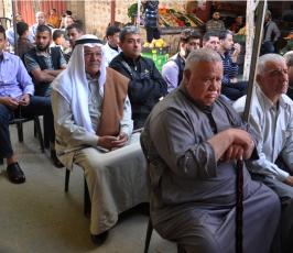 بالصور:الجهاد ترعى صلح عشائري كبير بين عاتلتي "البطريخى"
