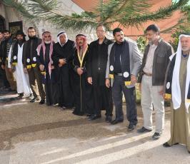 بالصور:التواصل الجماهيري والإصلاح للجهاد ترعى صلحاًعشائري بين عائلة أبو قريبة وعائلة أبو محسن" برفح"