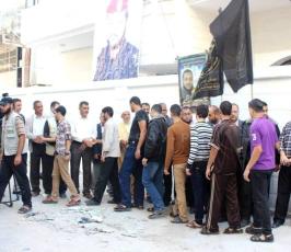 مسير لقادة الجهاد الإسلامي لمنازل عدد من الشهداء