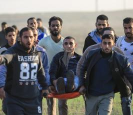 اصابات في مواجهات عنيفة اندلعت بين المواطنين وقوات الاحتلال في غزة والضفة لليوم العاشر على التوالي ‫(39191044)‬ ‫‬
