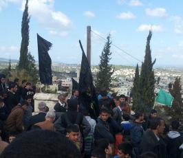 جماهير غفيرة في وداع الإستشهادي من سرايا القدس راغب جرادات في جنين