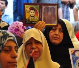 اعتصام الاسرى بمقر الصليب الاحمر بغزة