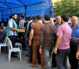 الجهاد تقيم بيت عزاء للشهيد عاصي أمام الصليب بغزة