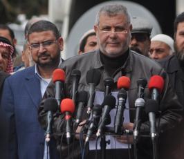 وقفة للفصائل الفلسطينية بغزة تنديداً بادراج نائب الأمين العام النخالة على لائحة الارهاب