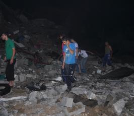 قصف منزل 2014