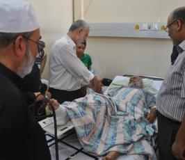الجهاد تزور جرحى العدوان على غزة
