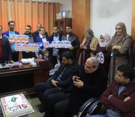  وكالة فلسطين اليوم الإخبارية تحتفل بذكرى انطلاقتها الـ15. ‫(43450884)‬ ‫‬.JPG