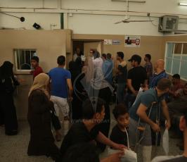مصابين مسيرة العودة داخل قسم قسم الأشعة ‫(42336778)‬ ‫‬.JPG