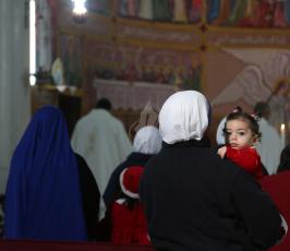 قداس عيد الميلاد في كنيسة العائلة المقدسة في مدينة غزة  ‫(38076931)‬ ‫‬