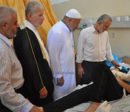 الجهاد تزور جرحى العدوان على غزة