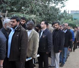 نقابة الصحفيين تزور عوائل الشهداء الصحفيين بغزة
