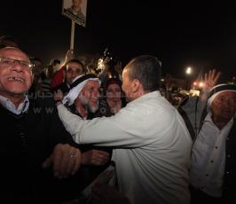 صور من استقبال الاسرى المحررين في مقر المقاطعة برام الله