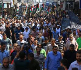 مسيرة حاشدة لحركة الجهاد بغزة تطالب بإنهاء الانقسام وتحقيق الوحدة ‫(38404630)‬ ‫‬