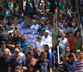 مسيرة حاشدة لحركة الجهاد بغزة تطالب بإنهاء الانقسام وتحقيق الوحدة ‫(38404610)‬ ‫‬