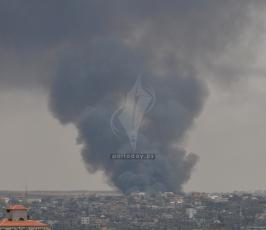  حريق كبير داخل المنطقة الصناعية