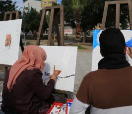 وقفة تضامن مع الصحفي القيق بعنوان كلنا معك ‫(30597521)‬ ‫‬