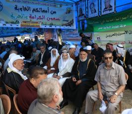  خيمة التضامن مع الاسرى المقامة على ارض السرايا بغزة ‫(39191047)‬ ‫‬