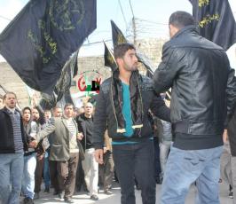 جماهير غفيرة في وداع الإستشهادي من سرايا القدس راغب جرادات في جنين