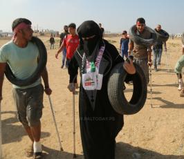مواجهات شرق غزة (8).JPG